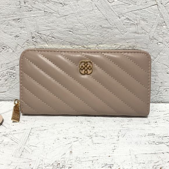 Daisy Fuentes Blush/Pink Zip-Around Clutch Wallet Fits Your Phone - Picture 1 of 8